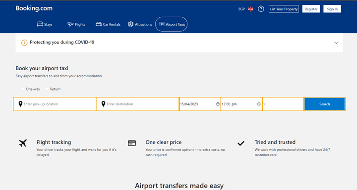 booking website Clone