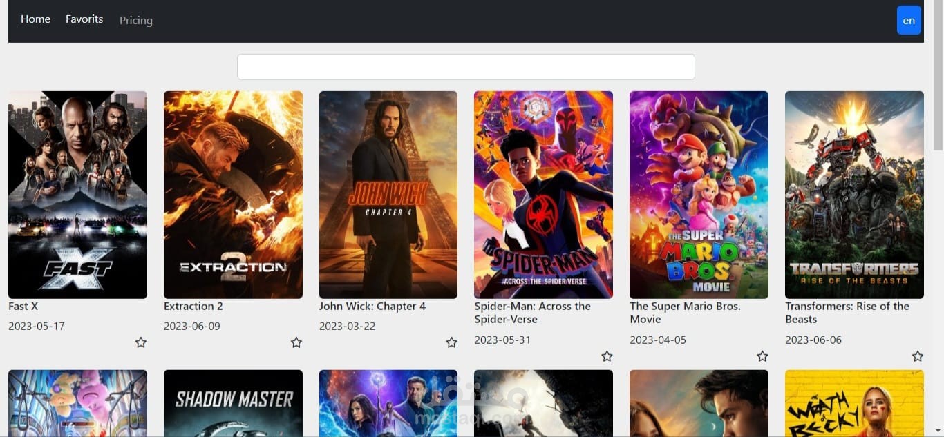 Movies react.js | مستقل