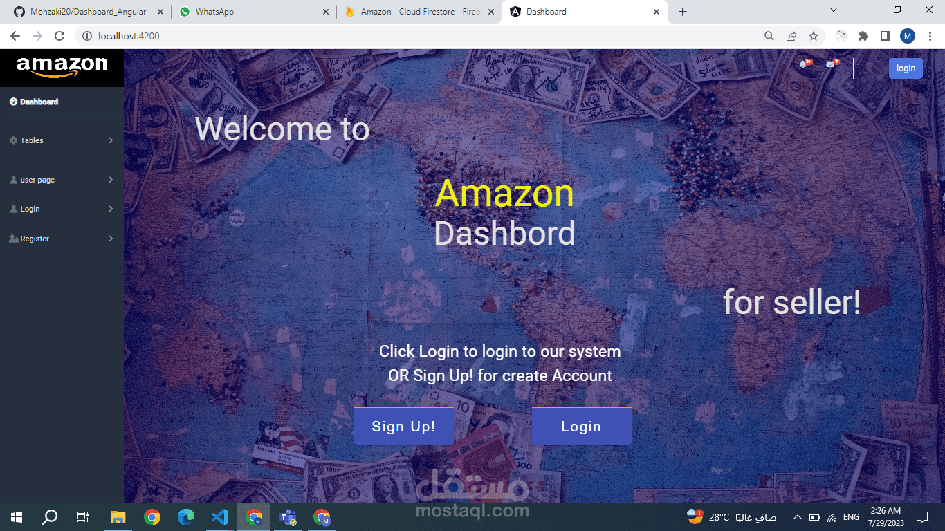 Dashboard for Amazon seller