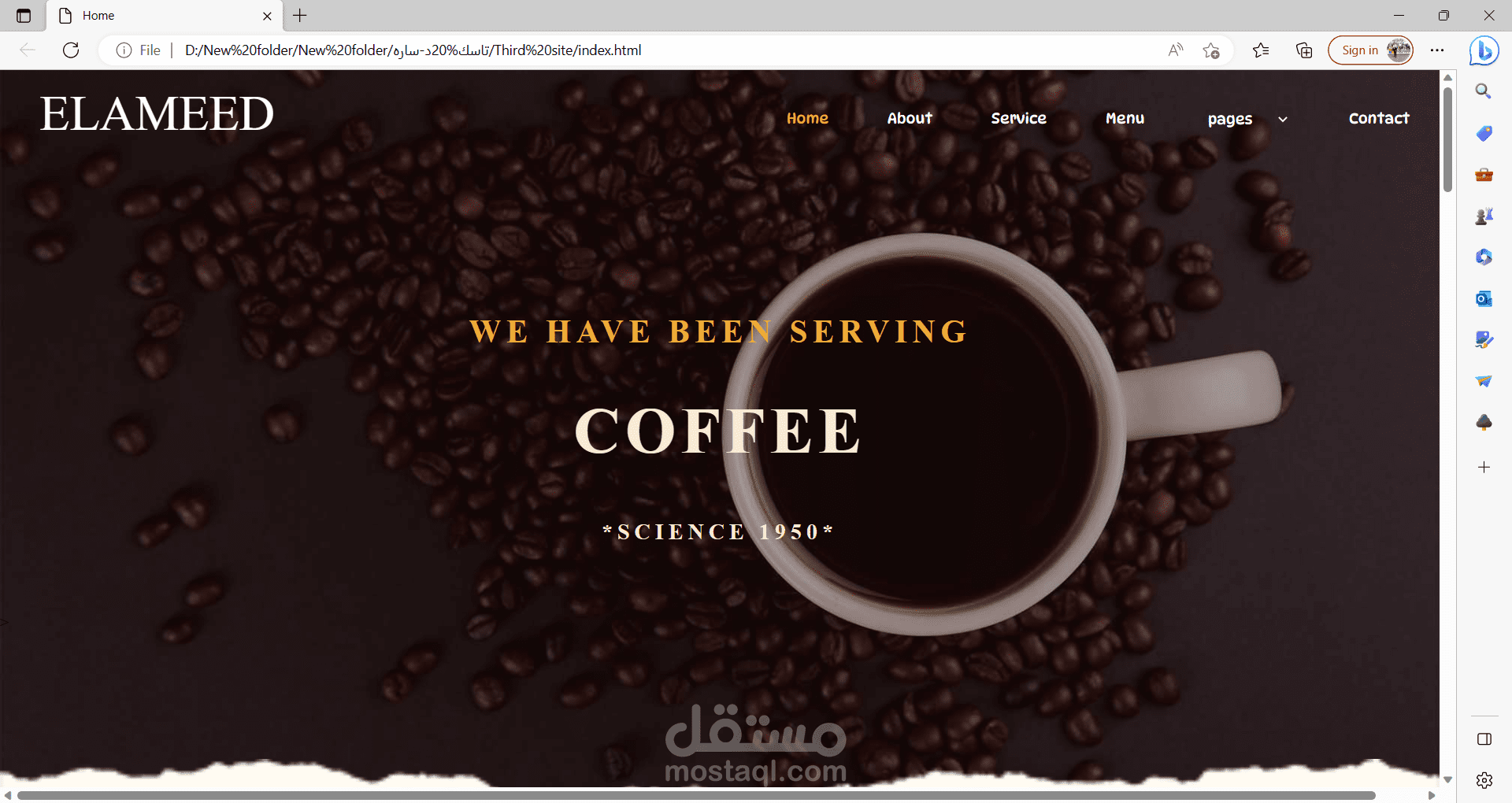 coffee website