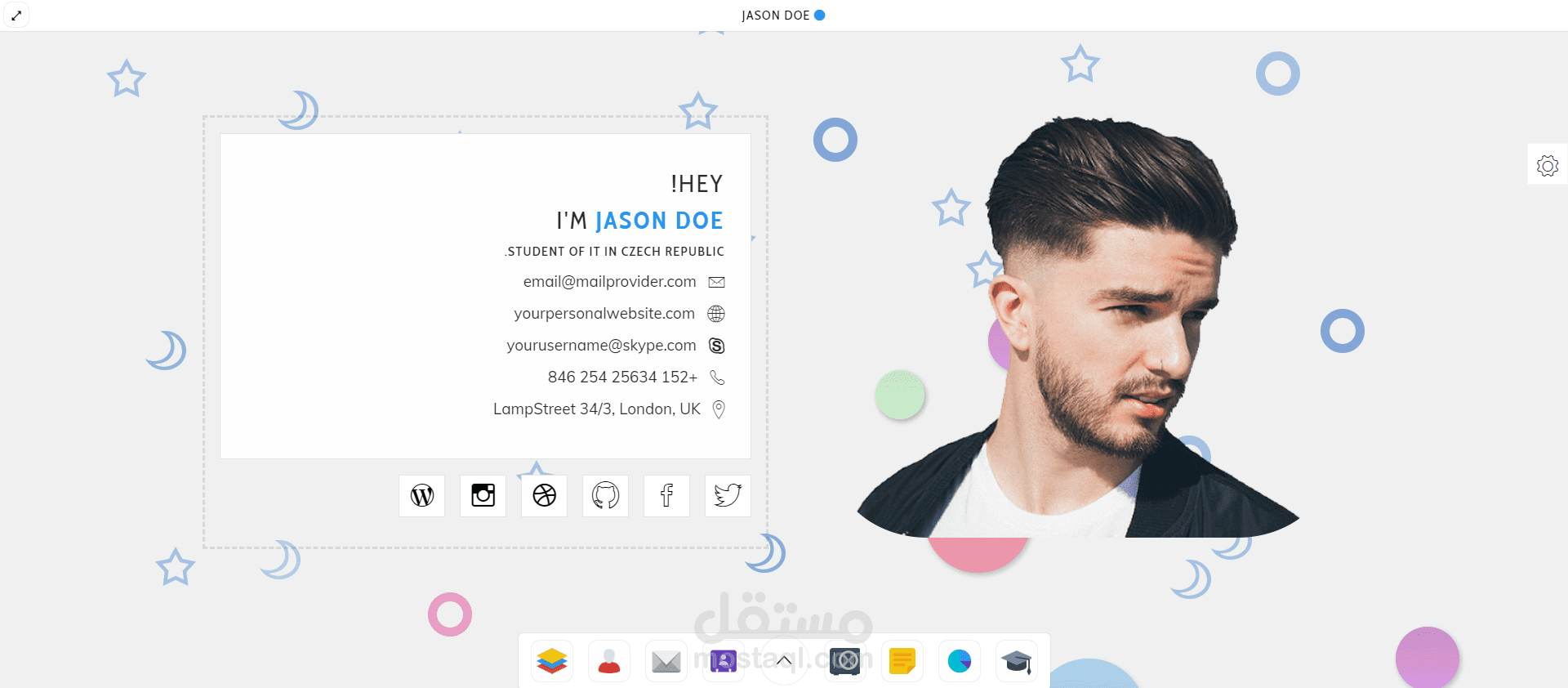 responsive full cv template