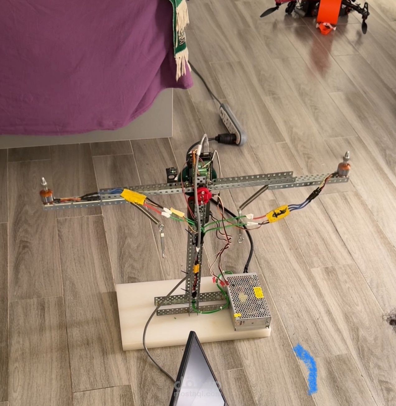 Real-Time Pitch Control on Dual-Motor UAV