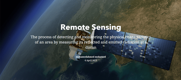 remote sensing  web