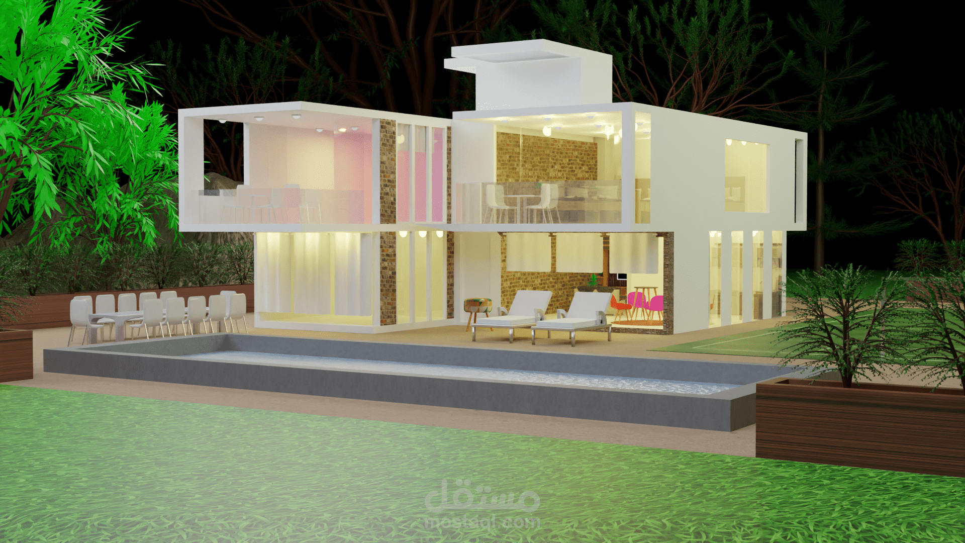 تصميم فيلا 3D