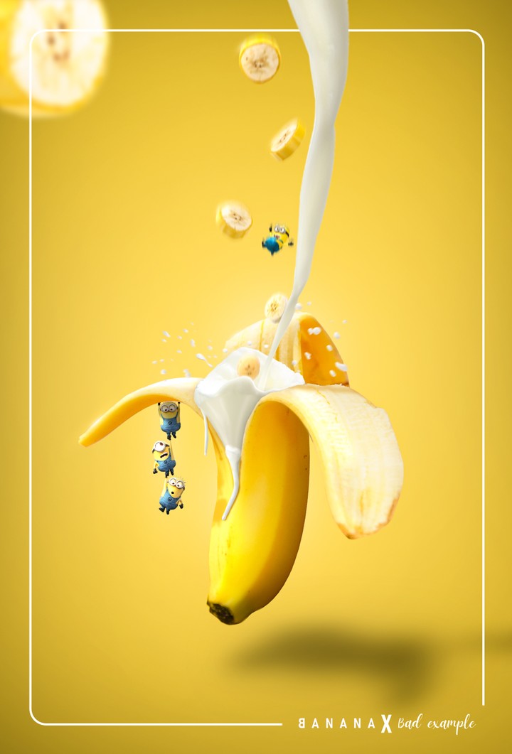 تصميم اعلاني Banana Bliss