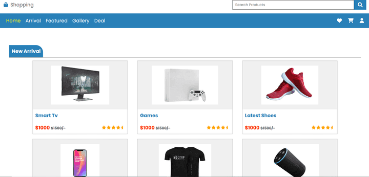 simple e-commerce project