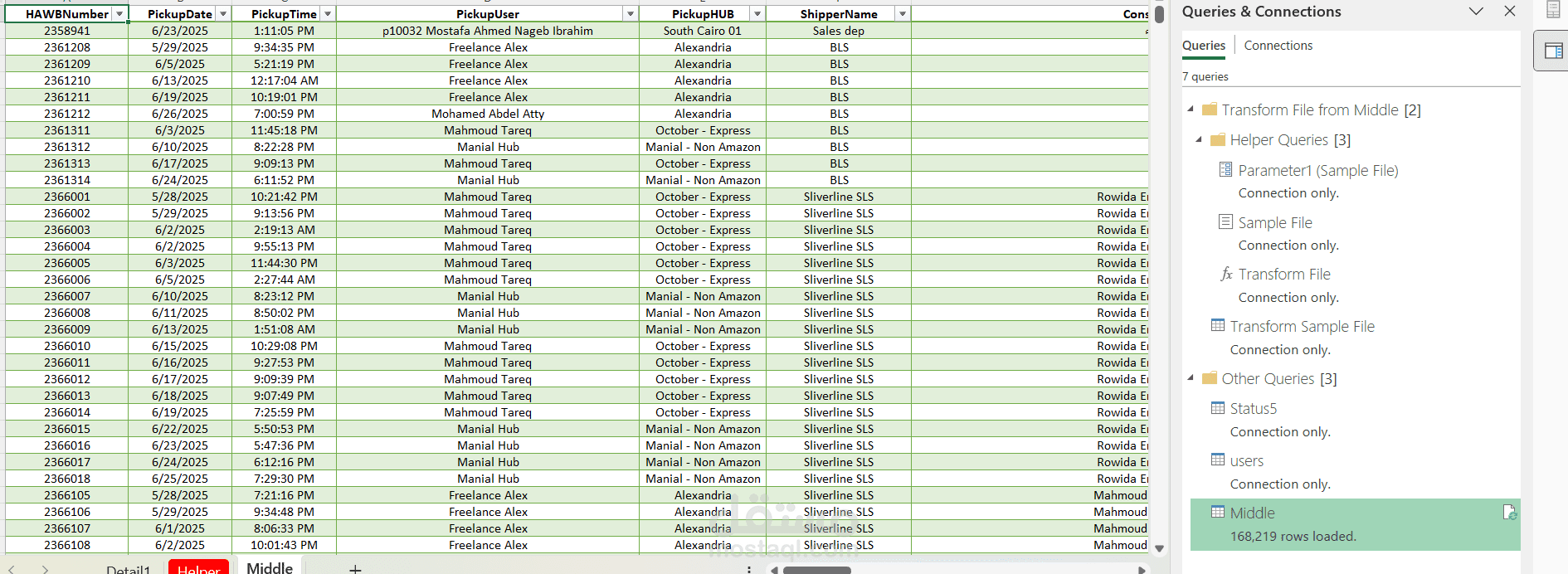 power query