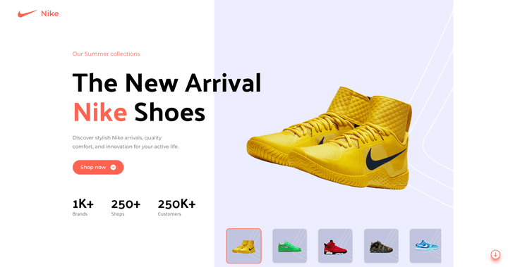 Nike Shoes website