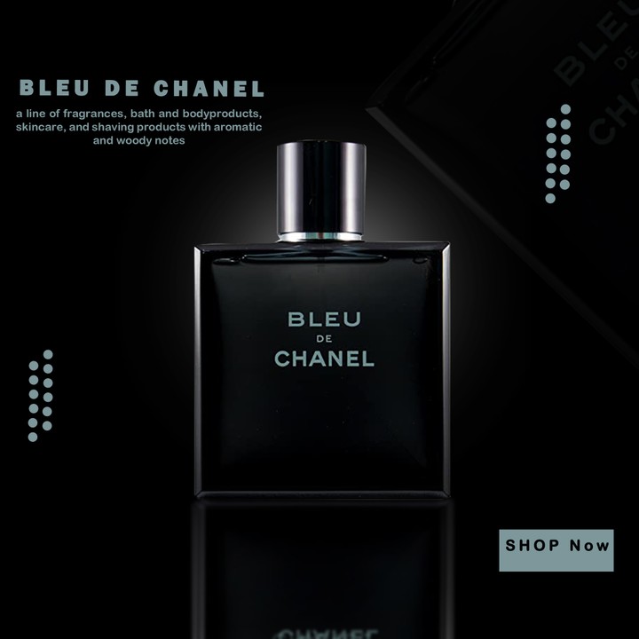 تصميم سوشيال ميديا إعلان لعطور BlEU DE CHANEL