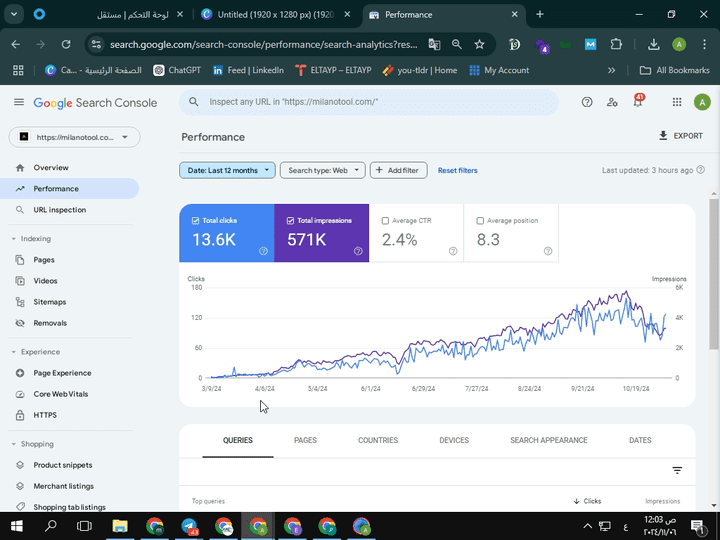 ربط الموقع ب Google Search Console     وGoogle Analytics