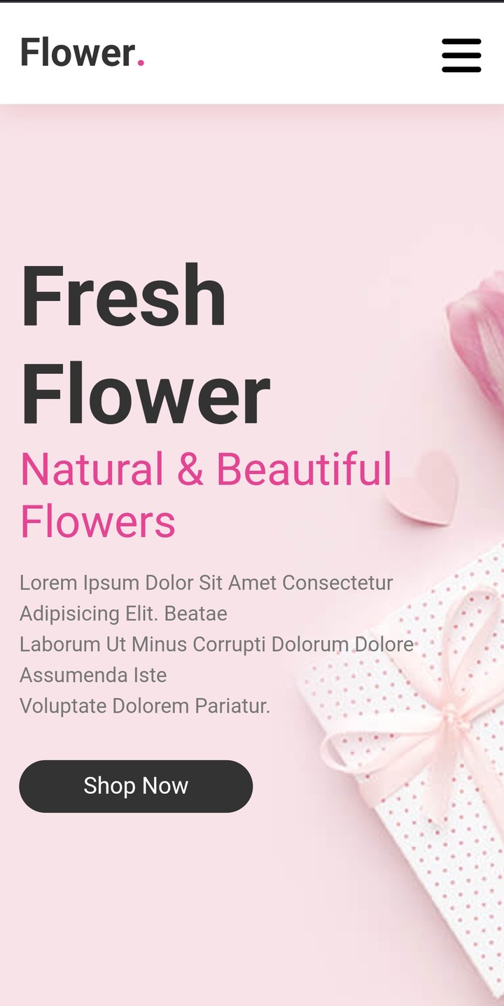 Flower e-commerce website