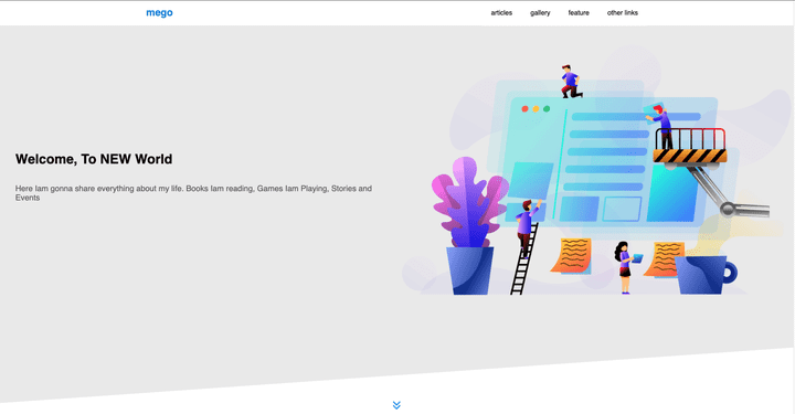 landing page