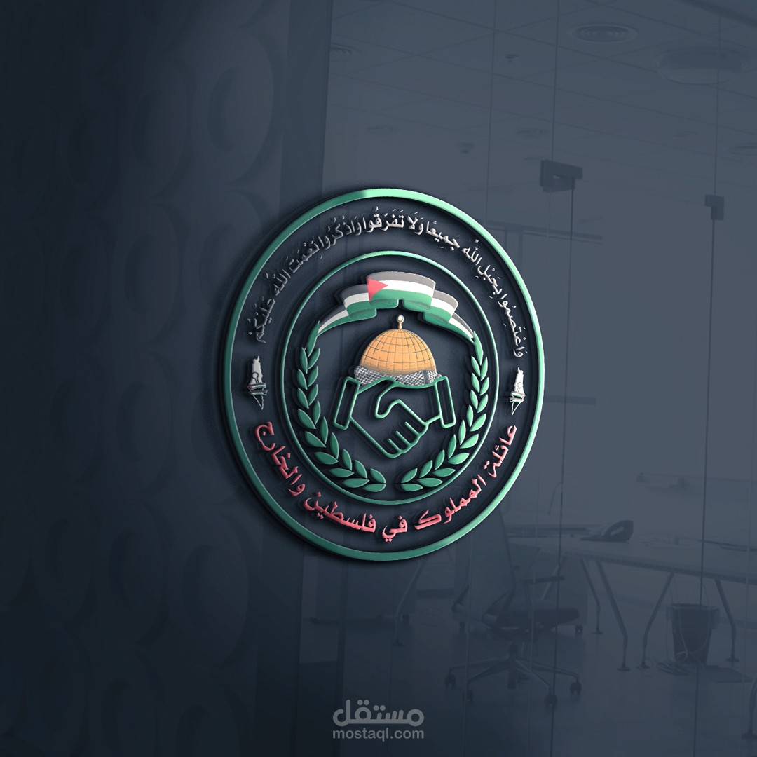 شعار لعائلة المملوك في قطاع غزة -A logo for the Mamlouk family in the Gaza Strip