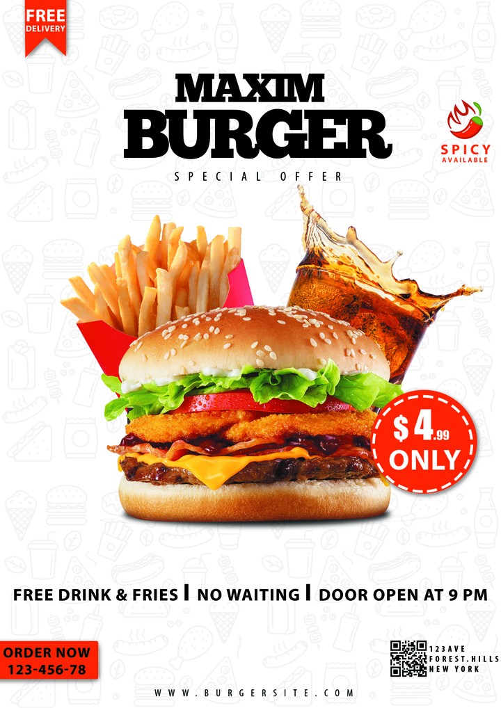 burger flyer