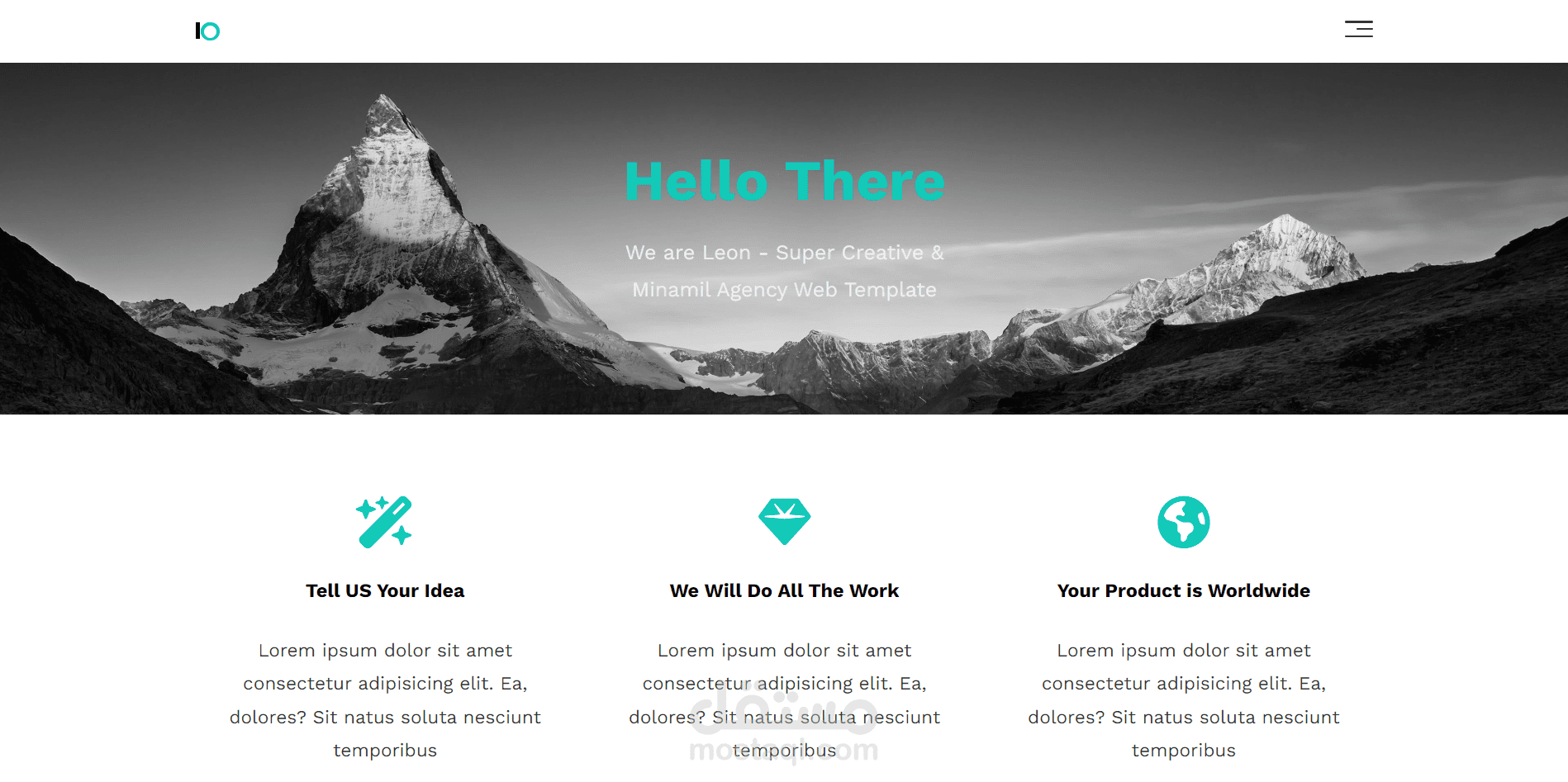 landing page