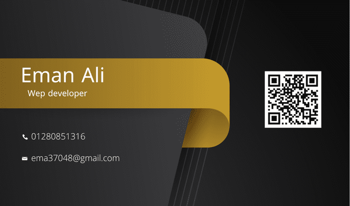 Business card with qr code