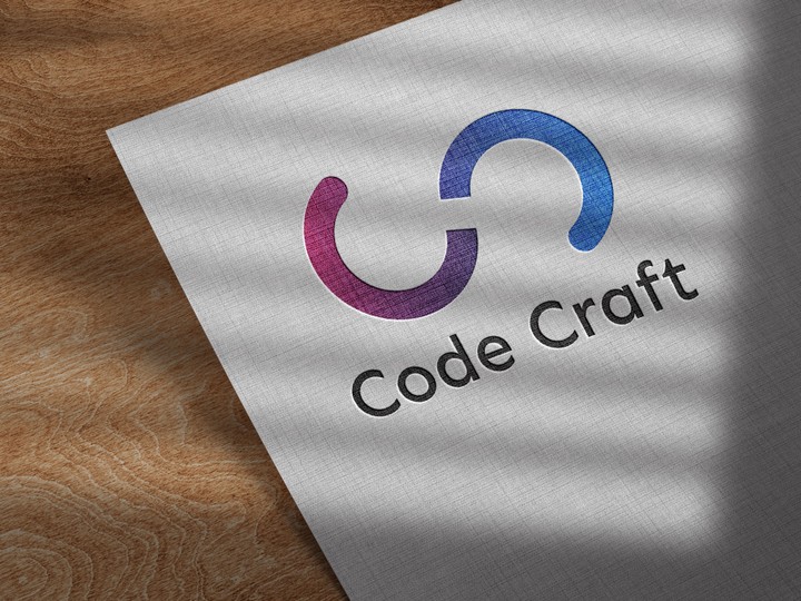 تصميم شعار ل شركة و موقع برمجة code craft