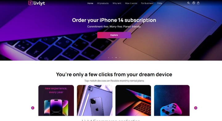 Livlyt Ecommerce application