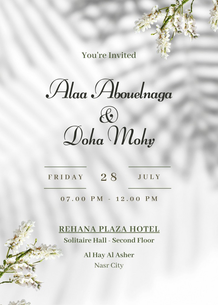 Wedding invitation