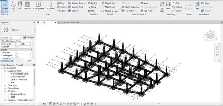 نمذجة باستخدام  Revit