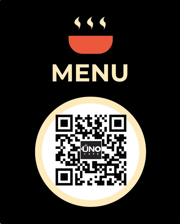 Menu and qr code