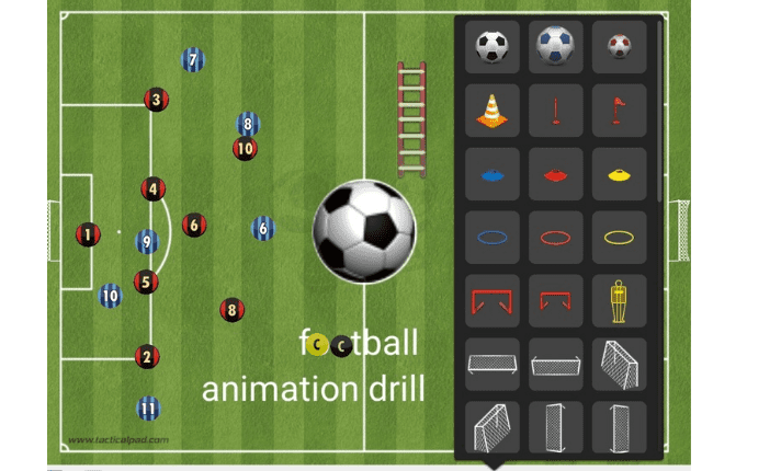 انشاء تمارين كرة القدم بالرسوم المتحركة