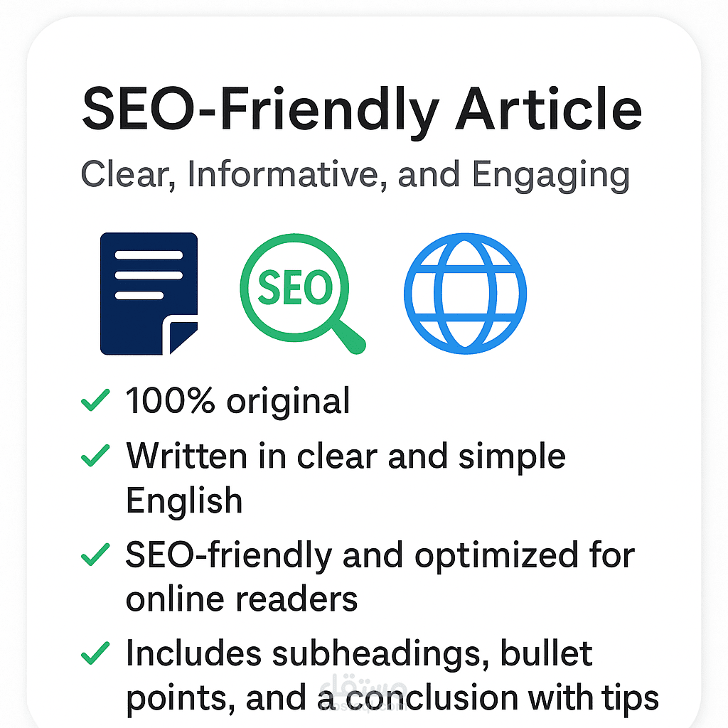 SEO-Friendly Article – Clear, Informative, and Engaging”