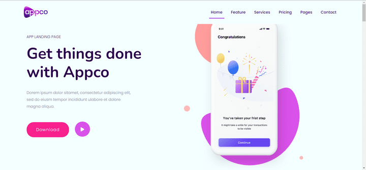 Appco-LandingPage