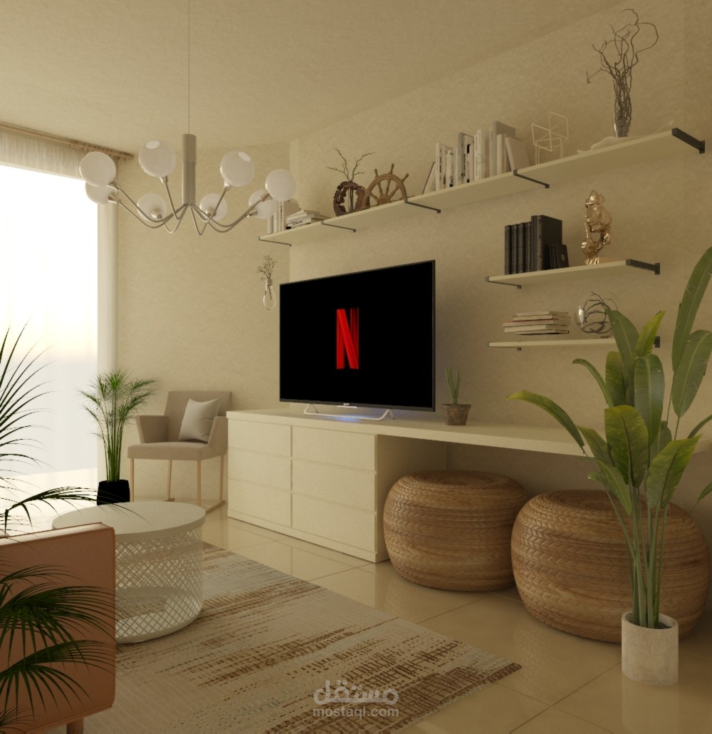 Livingroom بالكويت باستخدام منتجات IKEA