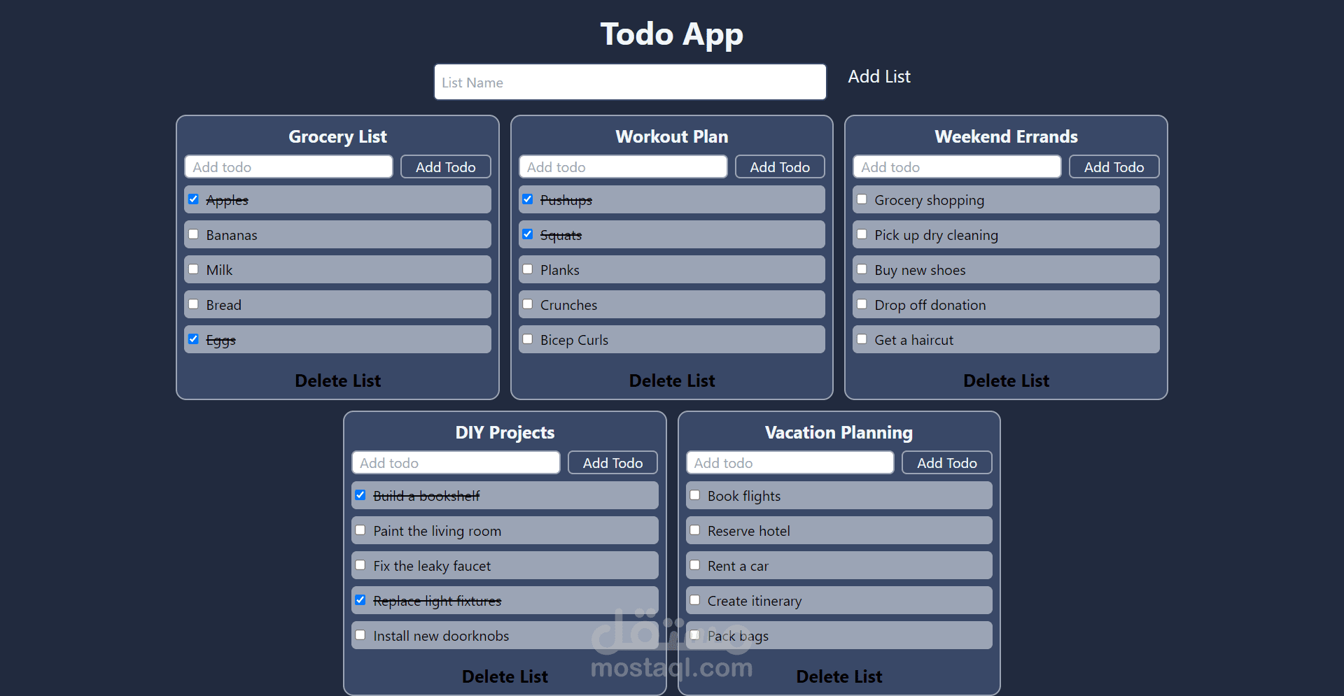 Todo App | مستقل
