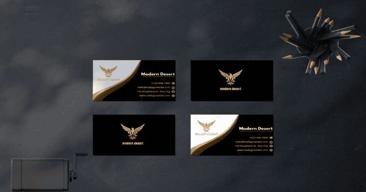 تصميم كرت شخصي business card