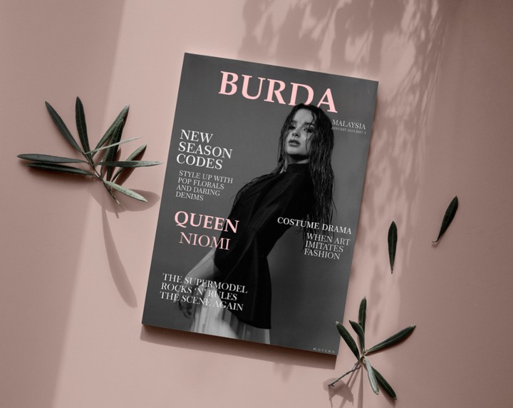 Burda magazine cover design