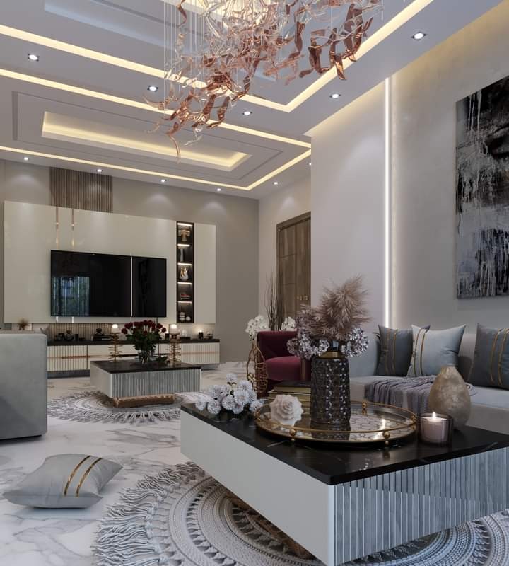 تصميم داخلي لشقة (Interior design for an apartment)