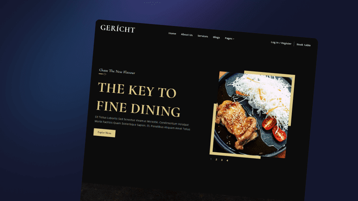 Gericht | Restaurent Website