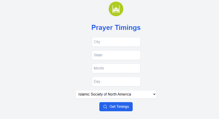 مواقيت الصلاة/Prayer Timings