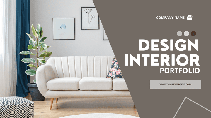 تصميم بورتوفوليو لشركة تصميم داخلي |  Interior Design Portfolio