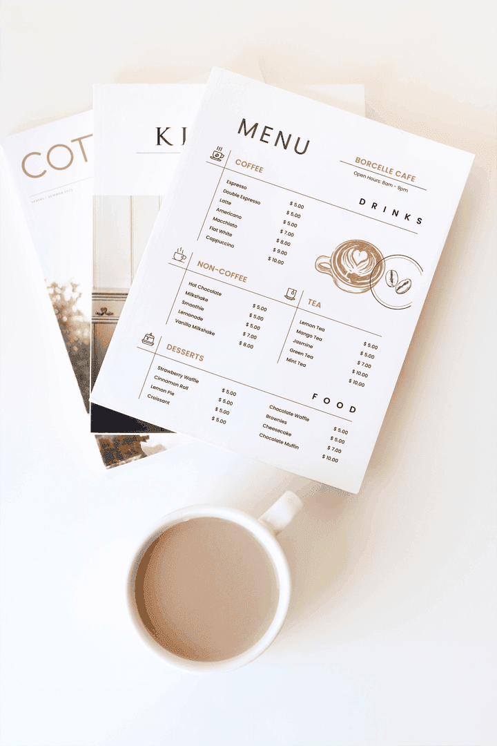 تصميم كافيه منيو | Coffee Shop Menu