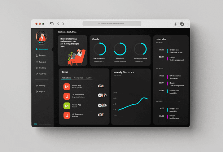 Productivity Management Dashboard