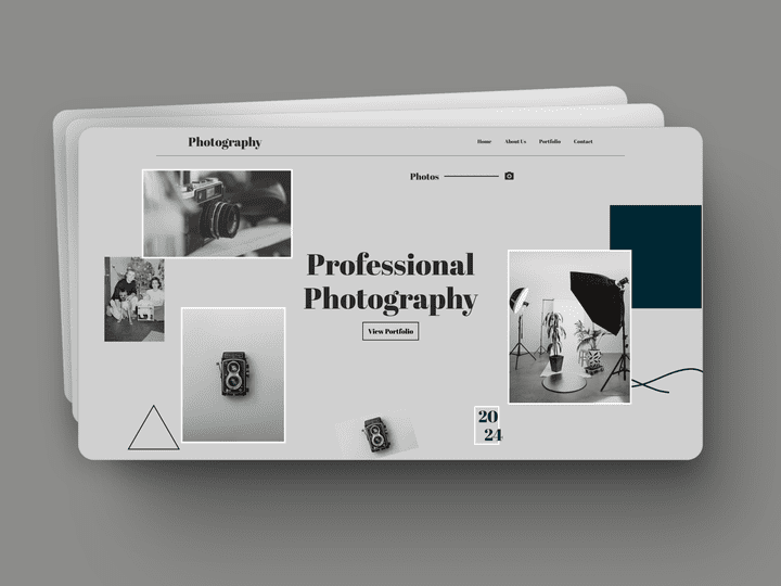 Photography Landing Page || صفحة هبوط التصوير الفوتوغرافي