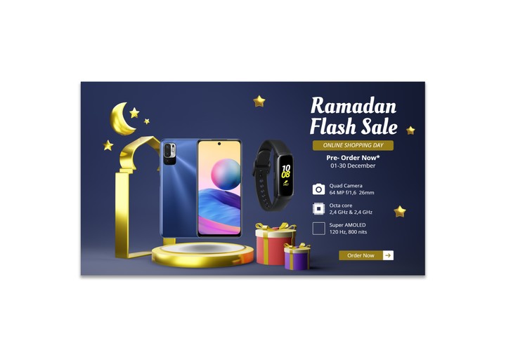 Electronics Store Facebook Cover Page (Ramadan Theme)