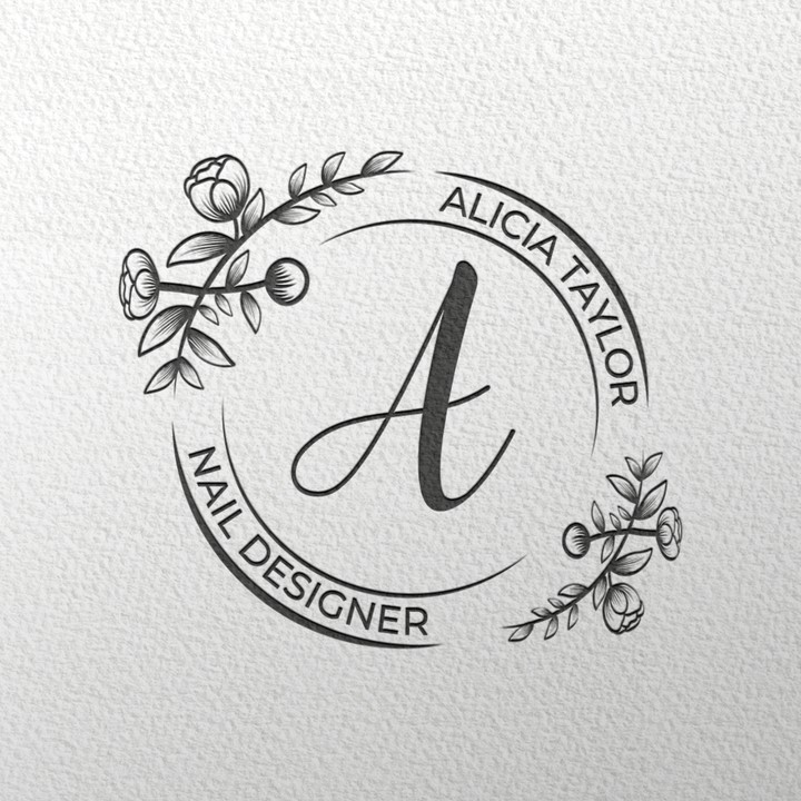 Nail Designer Logo + Mockup