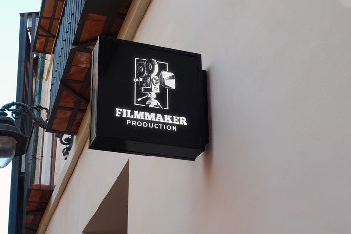 Filmmaker Production Logo + Mockup