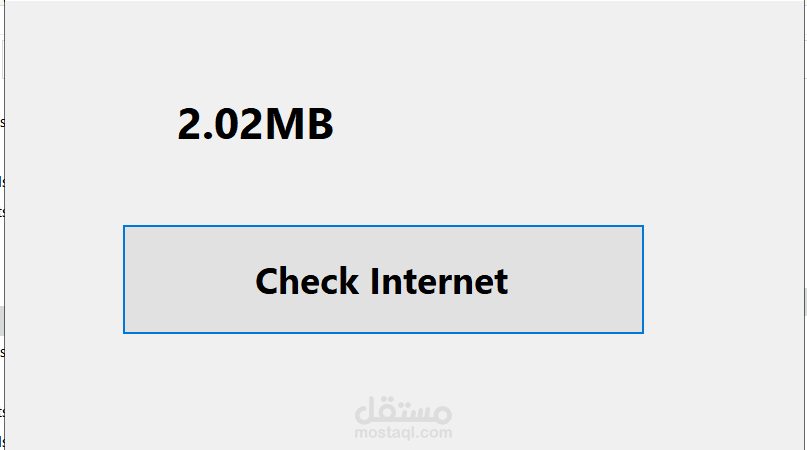 make a simple program to check on the speed of internet