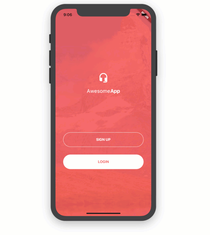 UI/ design login page py flutter