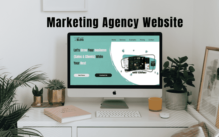 موقع إلكتروني لوكالة تسويق ( Marketing Agency Website )