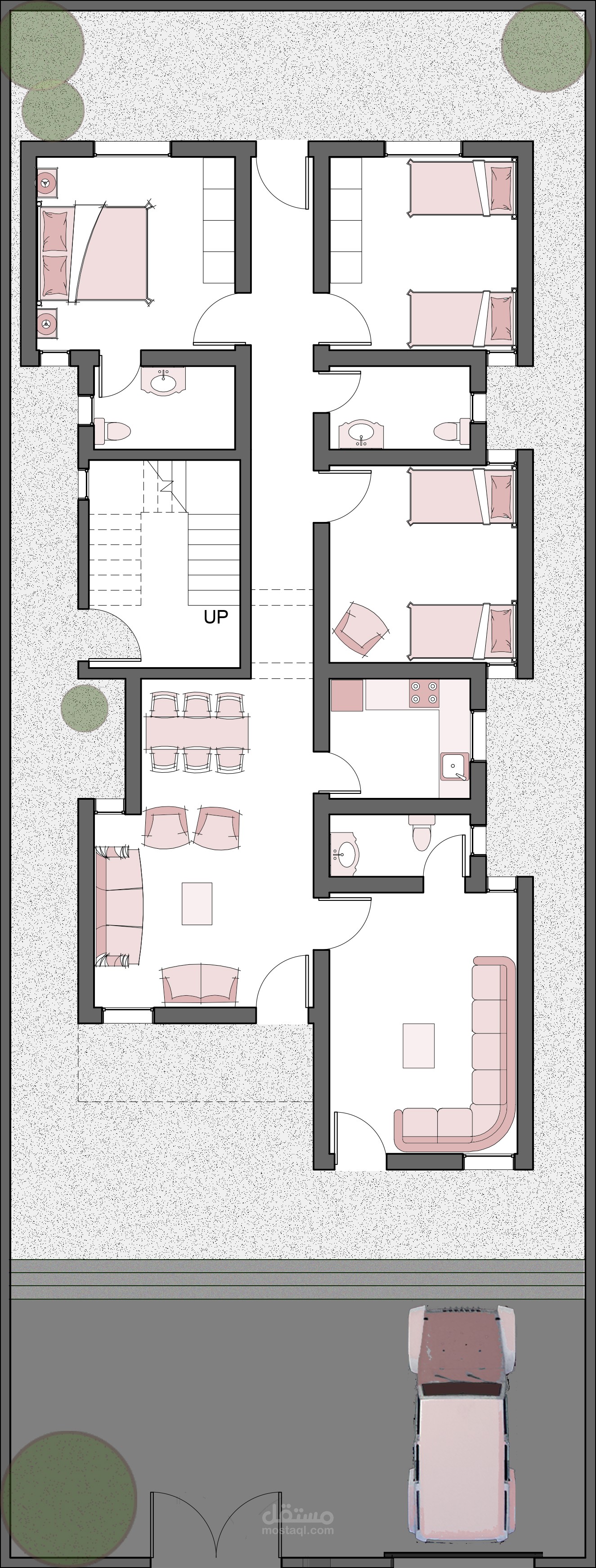 تصميم مخططات معمارية 2D