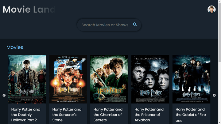 Movie Land --- web application