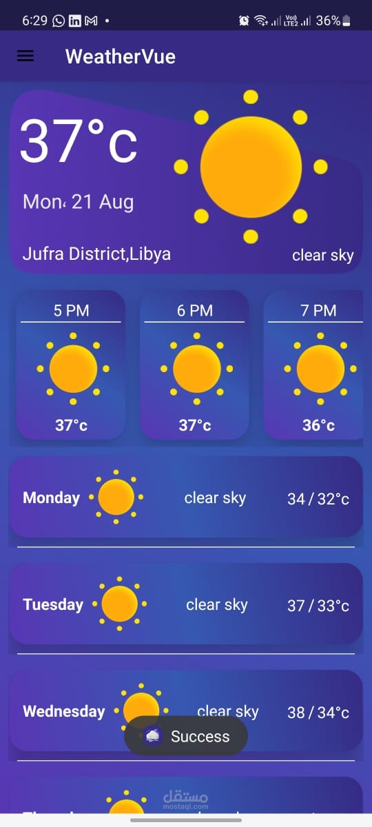 Weather Forecast app