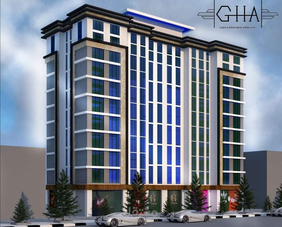 تصميم مبنى سكني تجاري _ في المملكة العربية السعودية لصالح شركة GHA Engineering company