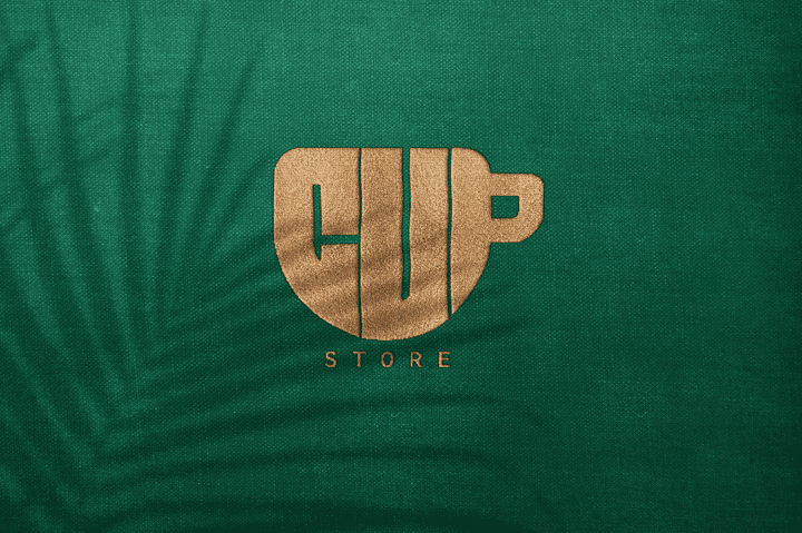 شعار لمتجر أكواب(cup store)